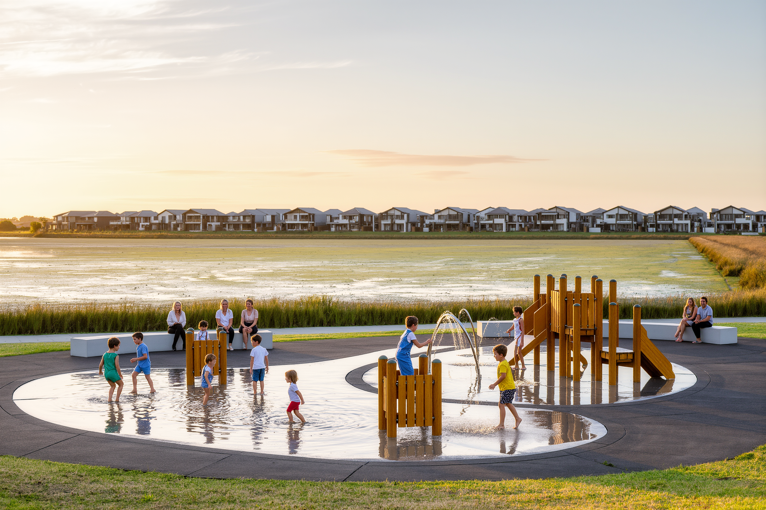Family-friendly playground within a neighbourhood park